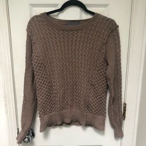 Paper Crane tan sweater size M